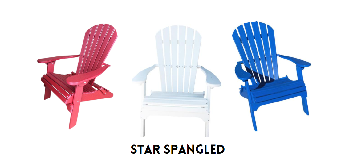 red white and blue poly resin adirondack chair color ideas