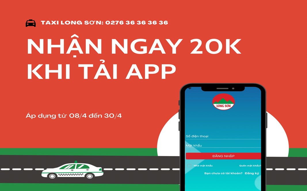 Tải app Taxi Long Sơn ngay