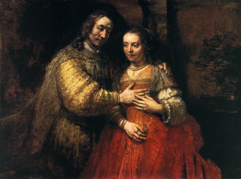 Isaac et Rebecca (dit aussi « La fiancée juive ) de Rembrandt | «Les yeux  d'Argus