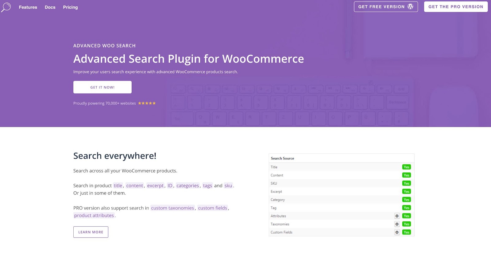 Best WordPress Search Plugin: Advanced Woo Search