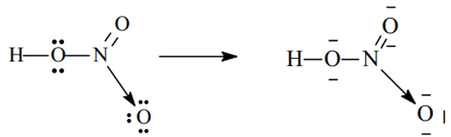 Công thức cấu tạo phân tử HNO3