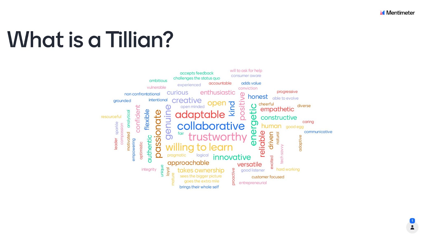 What is a Tillian Word Cloud