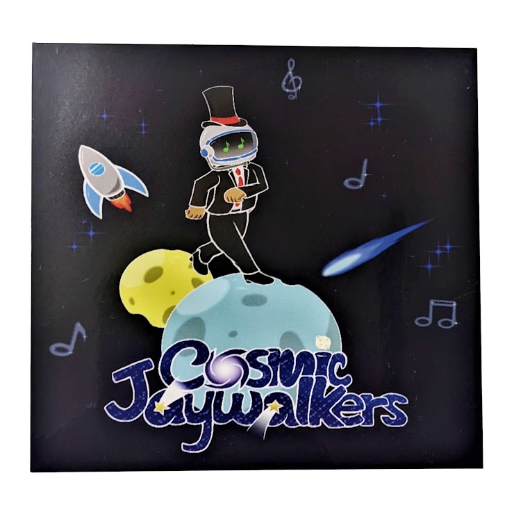 Custom Sticker Featuring Classic Cosmic Jaywalkers Logo