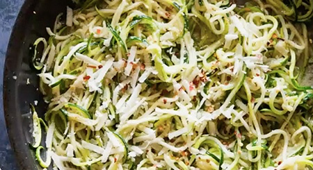 immudi recipe - Zucchini Noodle Salad