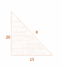 Determine o valor de x: a) 25 b) 10 c) 5 d) 12 e) 35 - Brainly.com.br