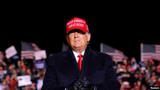 美国总统特朗普2020年11月2日在威斯康星州竞选(路透社)