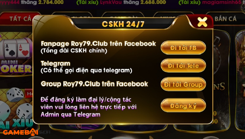 cskh tại roy79 club