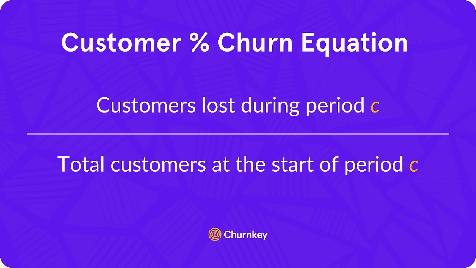 Customer churn calculation