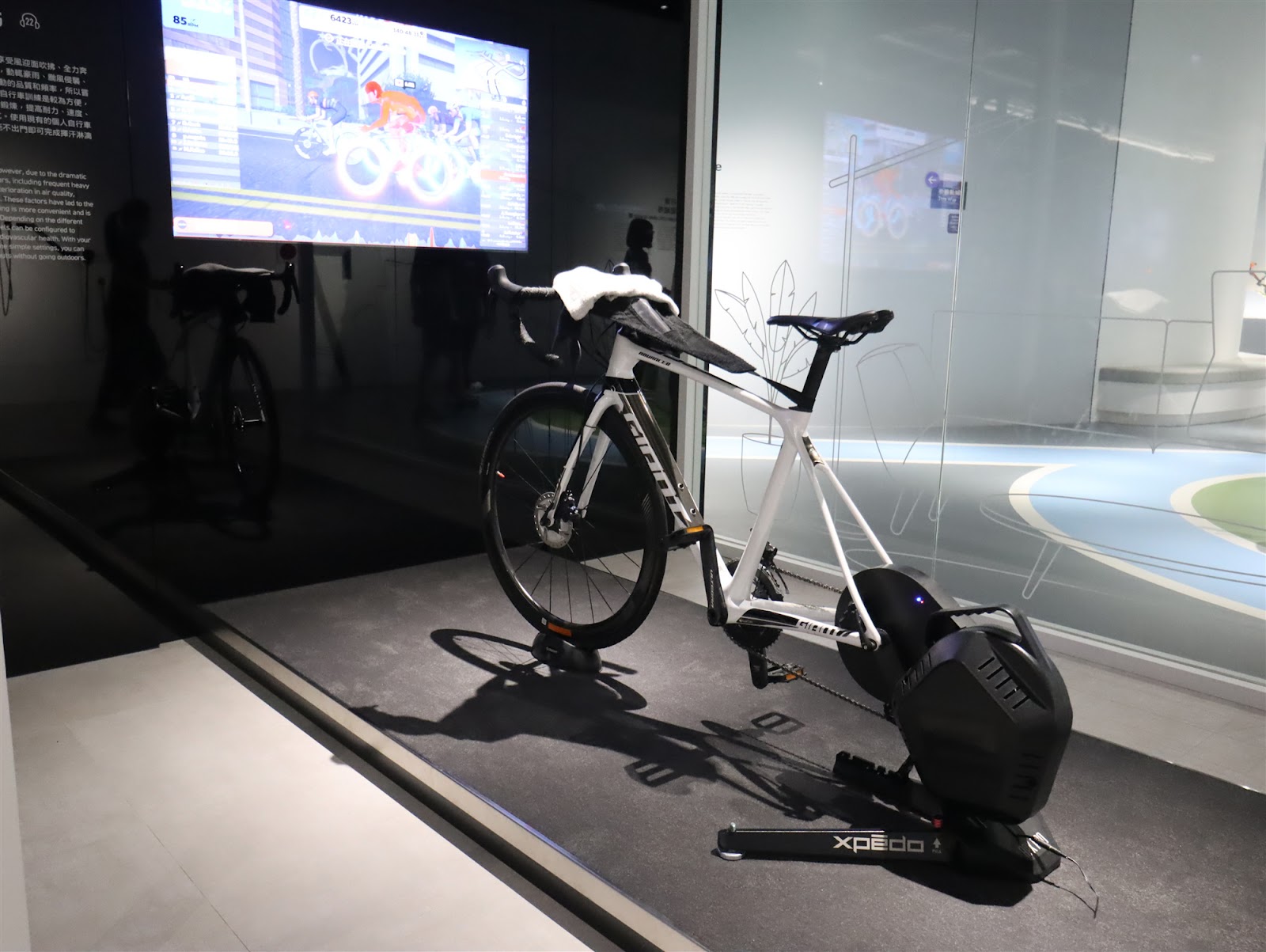 台中自行車博物館的室內自行車訓練台