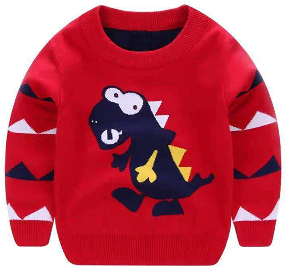 Boys Sweater Cartoon Dinosaur