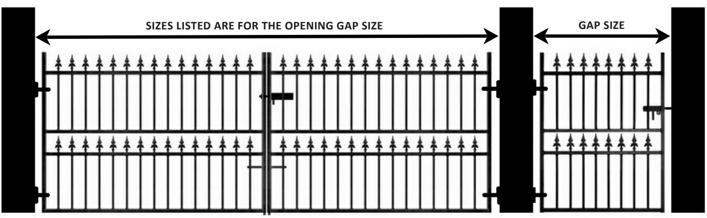 What is the standard size of a garden gate