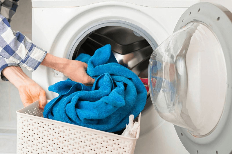 Giặt mền nhung bằng máy giặt thông thường