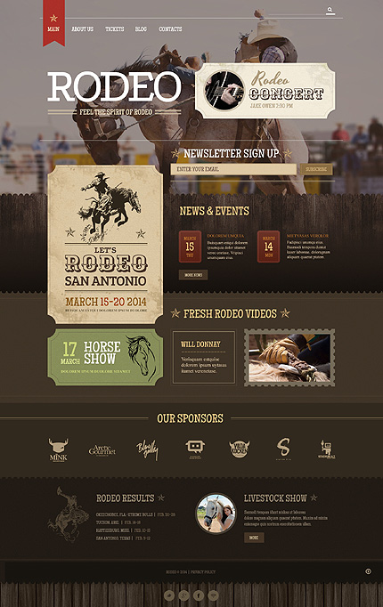 Tema WordPress adaptable de carreras de caballos