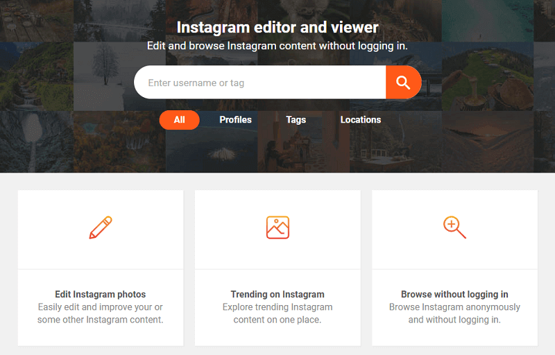Picuki Instagram viewer and Editor