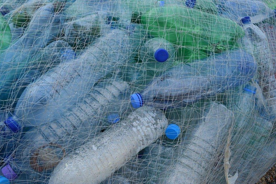 Garrafas De Plástico, Rede De Pesca, Rede, Garrafa
