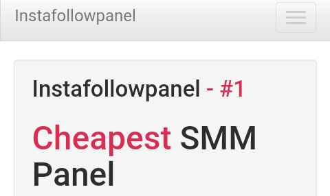 InstaFollowPanel - Instagram SMM panel 