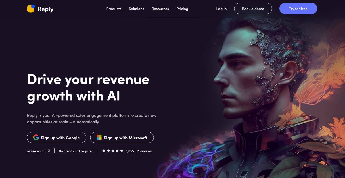 Reply.io Ai e-commerce tools | Reply.io login page