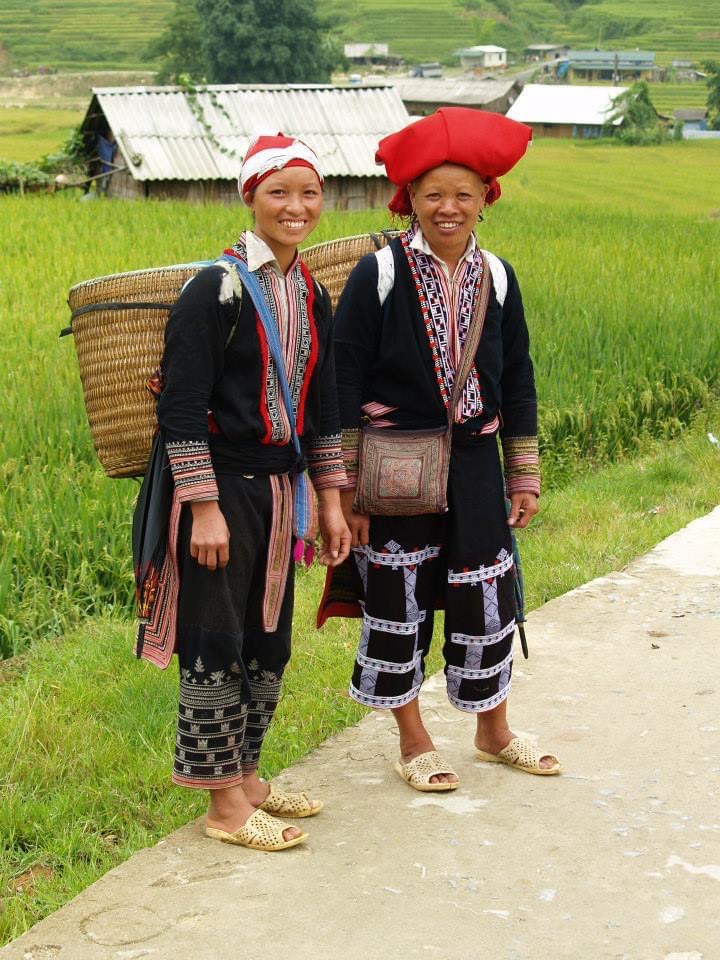 Red Dao ladies in Sa Pa