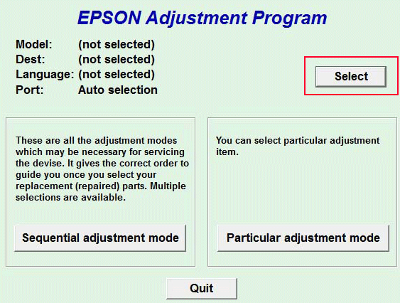 your model name of epson l805