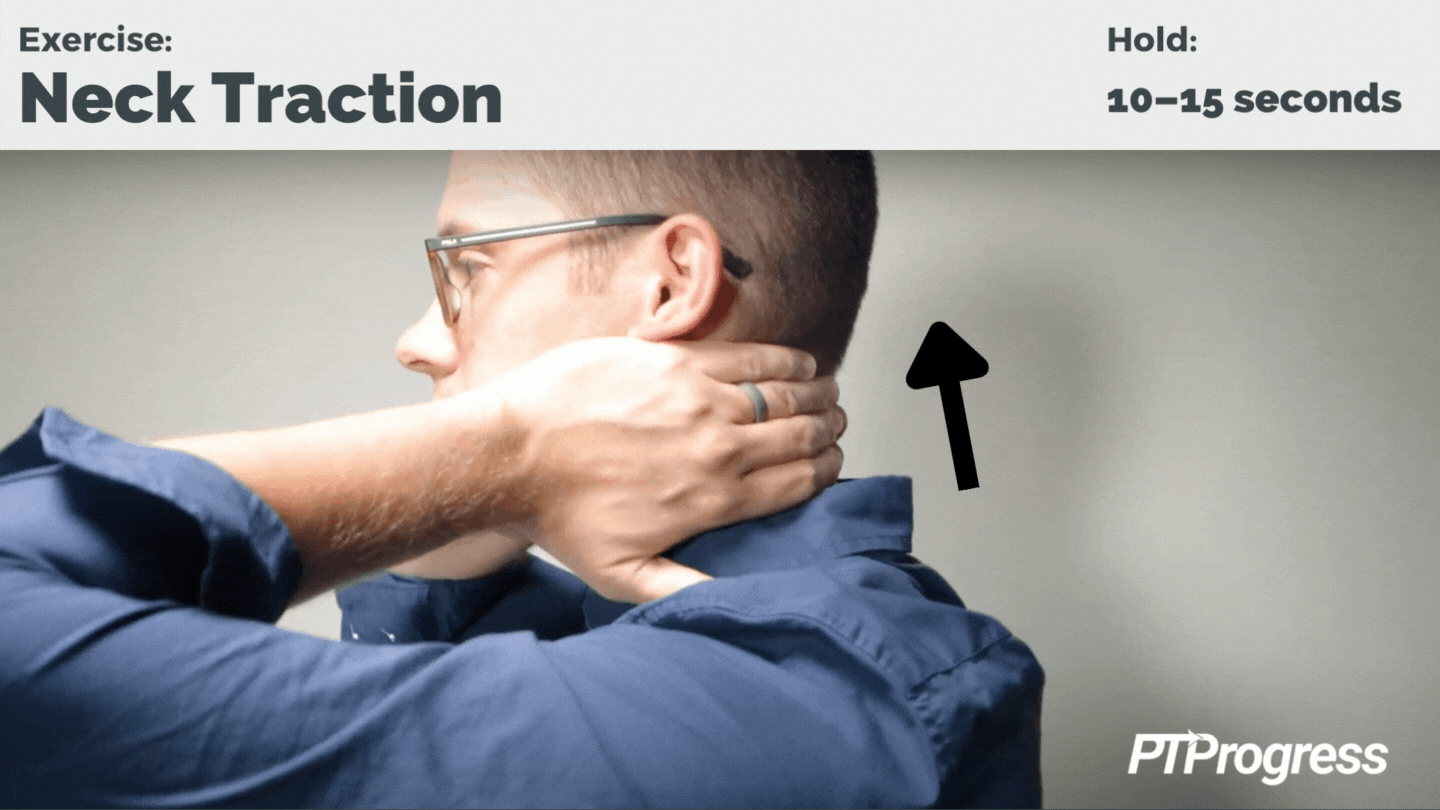 neck pain traction exercise