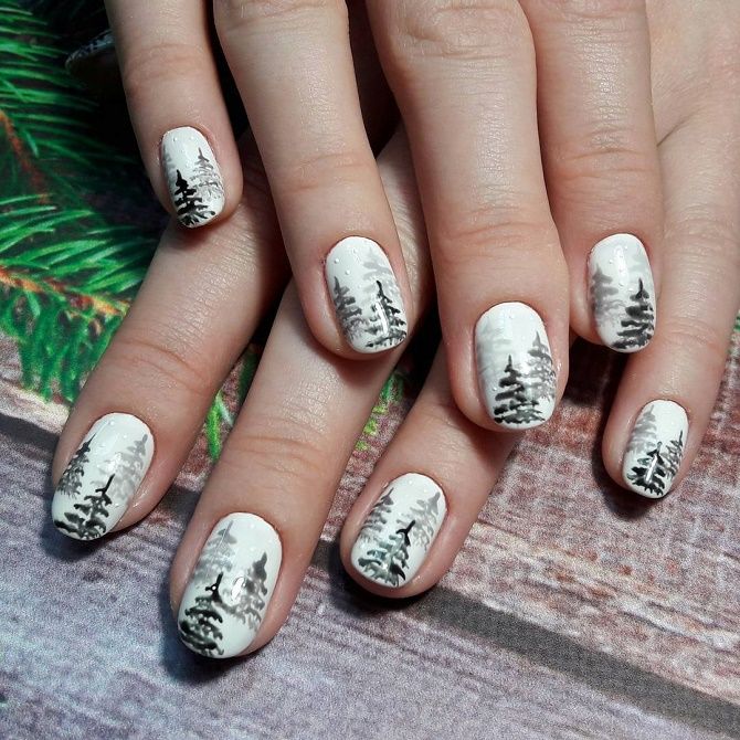 Festive Christmas tree manicure for New Year 2022: 11 beautiful nail design options