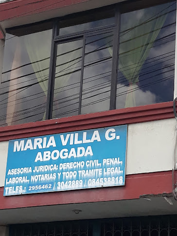 Opiniones de Maria Villa G. Abogada en Quito - Abogado