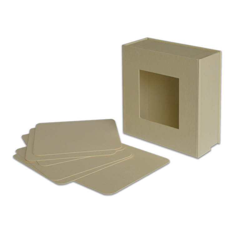 Staples - Mixed Media 5x5 Box-Ivory