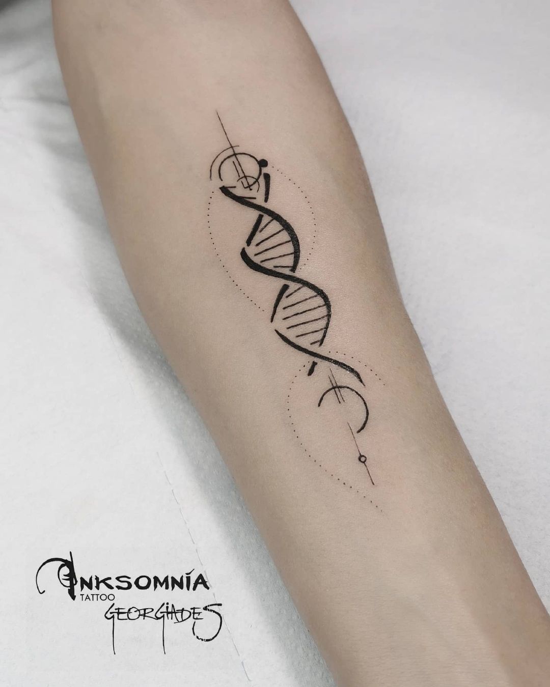 Unique DNA Infinity Tattoo