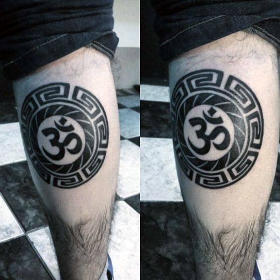ลายสักโอม ขา9