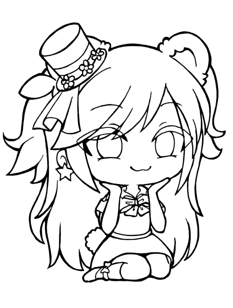 Gacha Life coloring pages: Gach Life - Build your character.