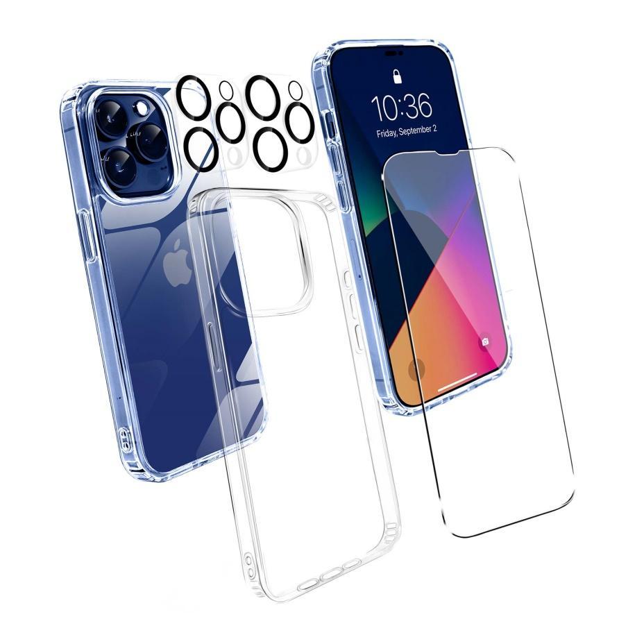 Visuals of iPhone 14 pro clear case combo