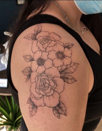 Blossom Fabulous Floral Tattoo 
