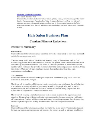 Free Hair Salon Business Plan Template from lh4.googleusercontent.com