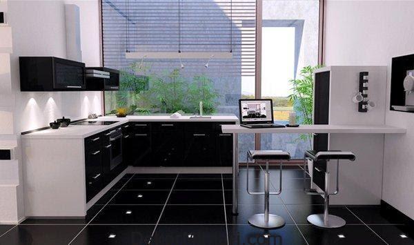 Minibar Kitchen with Masculine Style