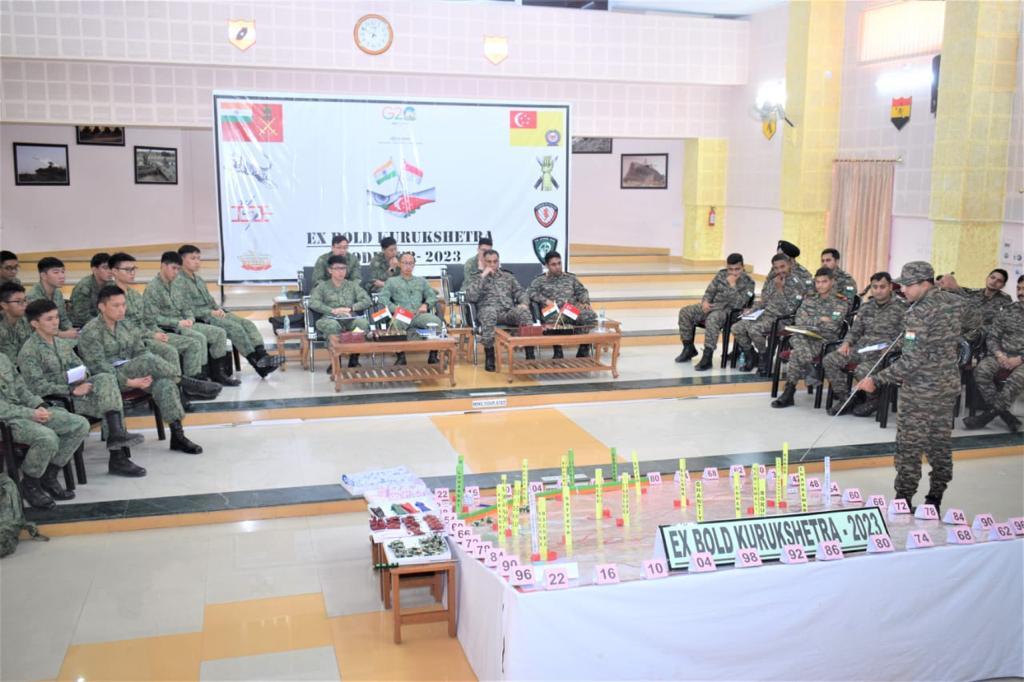 Singapore Army and Indian Army participates in the 13th edition of Exercise  Bold Kurukshetra, a bilateral armour exercise from 06-13 March 2023 –  Odisha Diary