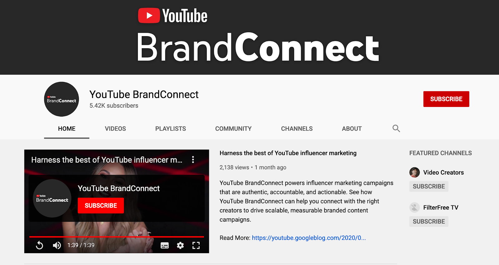 Influencer Updates: YouTube Introduces BrandConnect