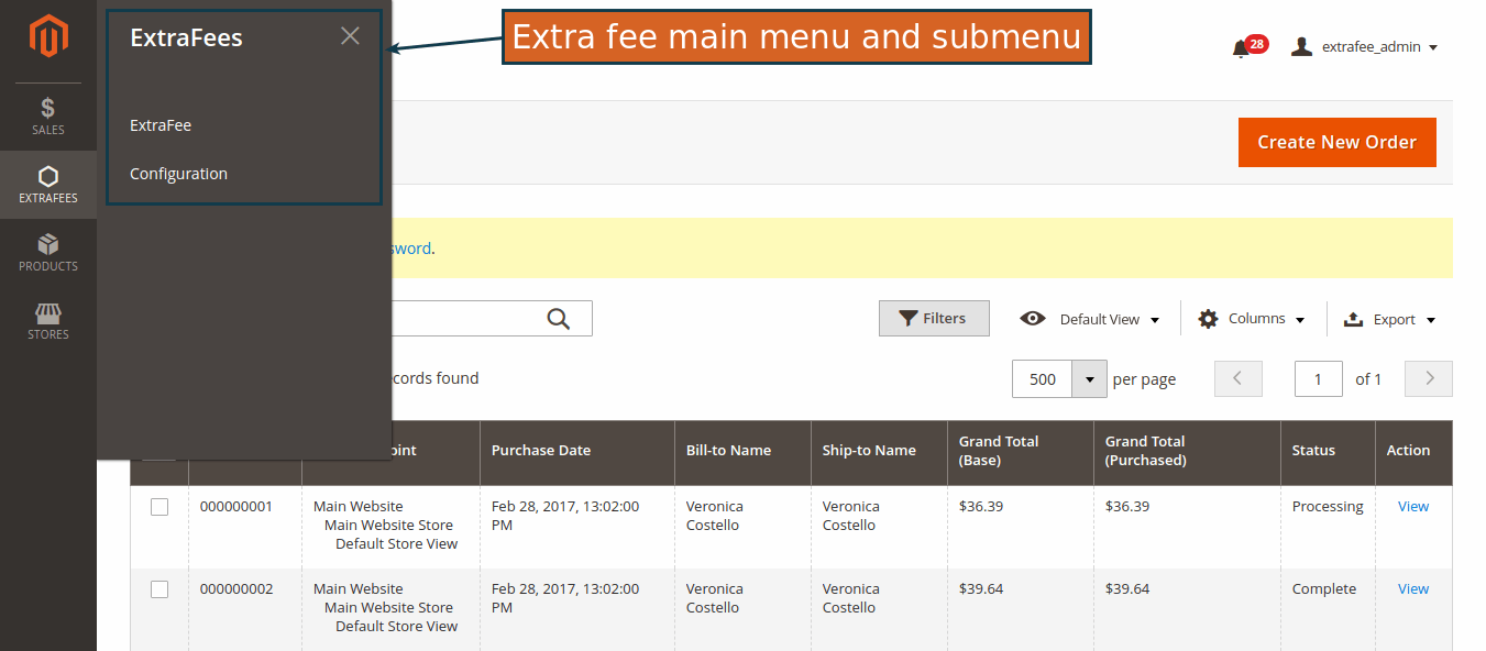 wonderful Magento extra fee extension