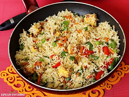 Paneer fried rice (Indian & Chinese 2 Ways) - Swasthi's Recipes