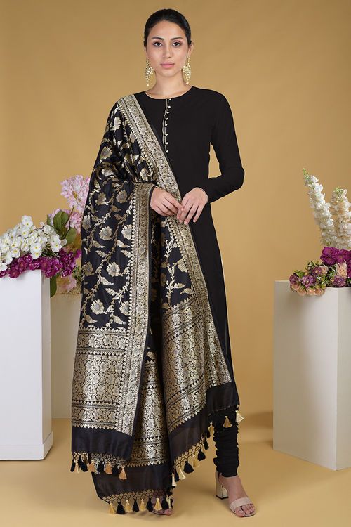 A Classic Banarasi Silk Dupatta