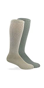 Jefferies Socks Men's Military Breathable Cotton Rib Tactical Over The Calf Boot Socks 4 Pack