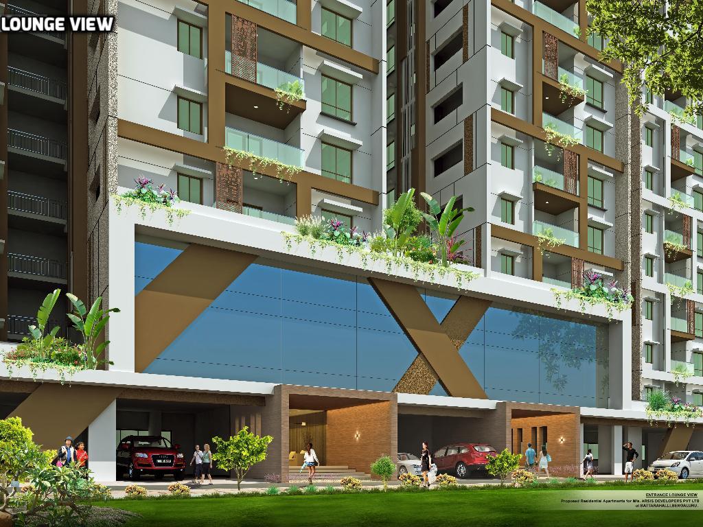 Arsis Green Hills has an astonishing 30 floors building. It is one of the highest buildings in Bangalore.