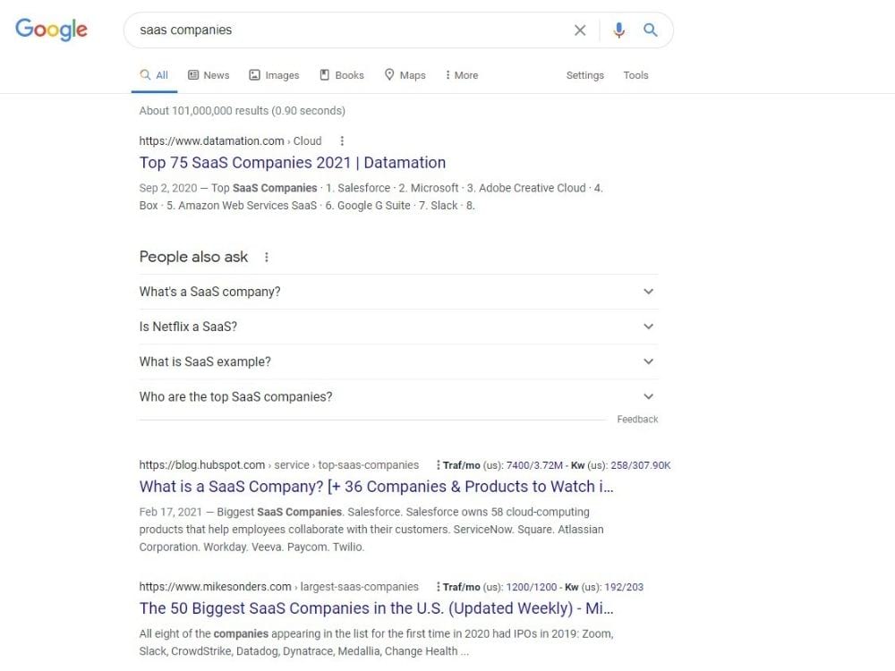 Benefits of organic search