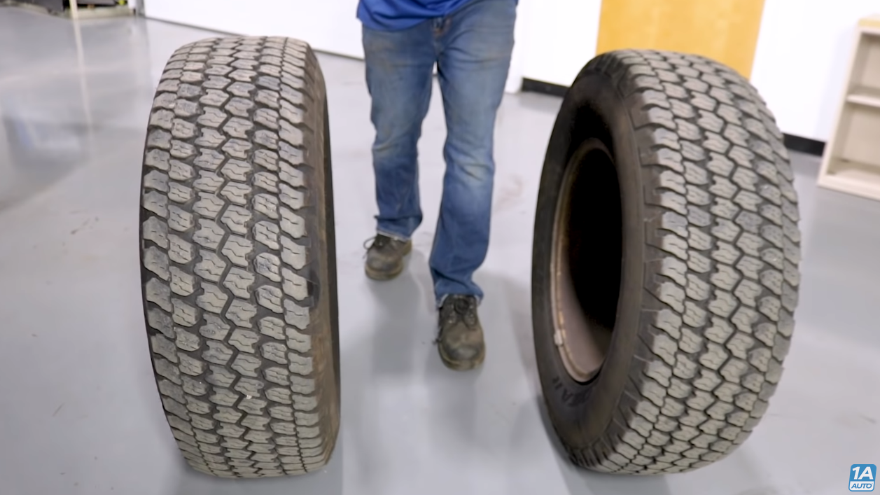 Showing tires are straight on vehicle to prevent a car that pulls when driving