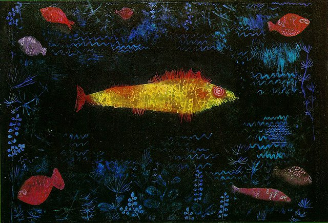 Paul Klee (1879-1940) em The Goldfish (O Peixe de Ouro, em tradução livre)
Movimento Bauhaus