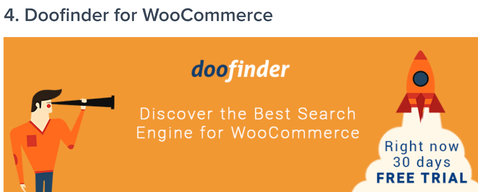 Doofinder WooCommerce WordPress plugin