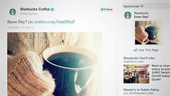 A screenshot from Starbucks Twitter
