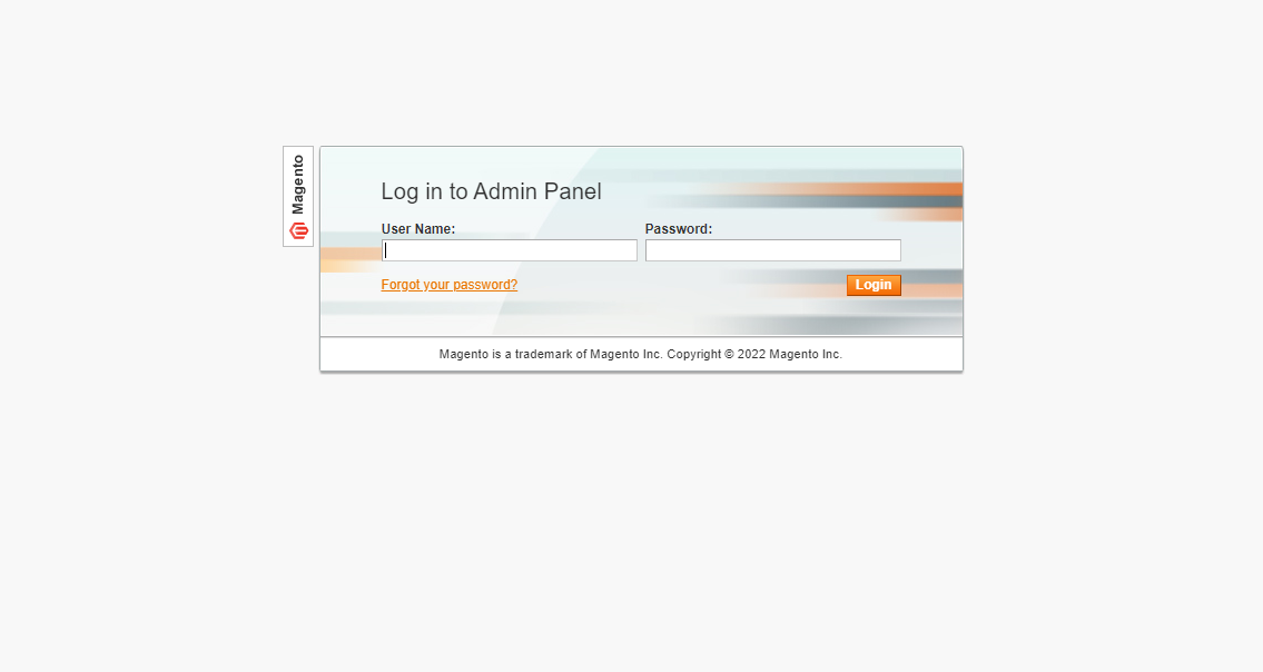  Magento admin panel login page | Integrate SMS Plugin in Magento 