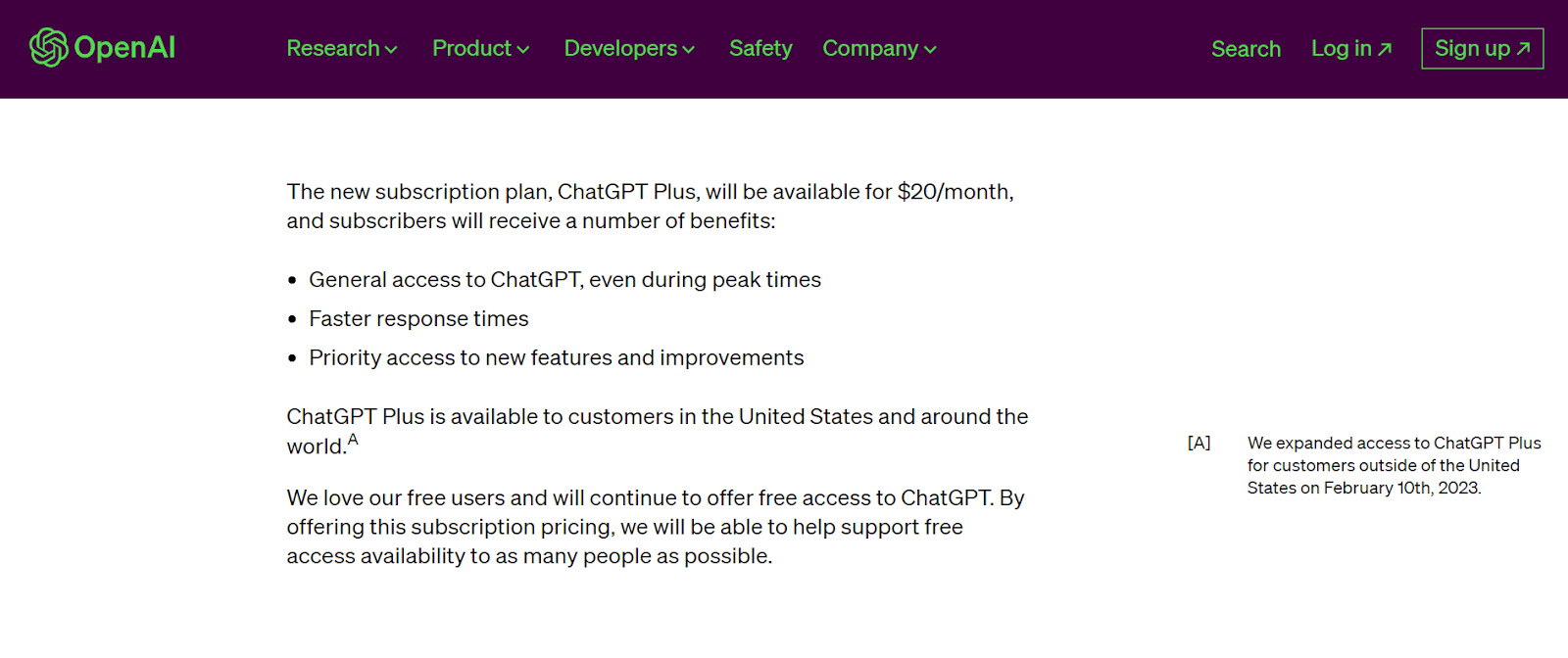 Image of ChatGPT Pricing Options