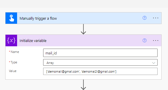 manual trigger flow in power automate