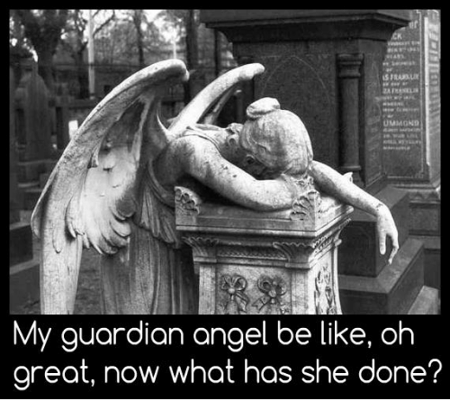 Find the newest My Guardian Angel Be Like meme. The best memes from  Instagram, Facebook, Vine, and Twit… | Ángeles llorando, Estatuas de  ángeles, Arte de cementerio